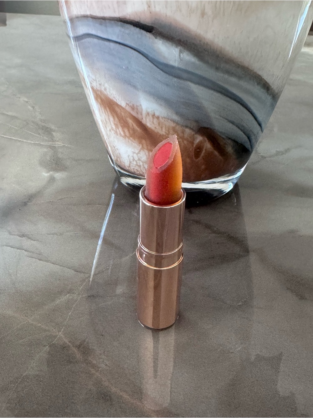 Josie Maran Argan Love Your Lips Hydrating Lipstick Spirited RED NEW! RARE